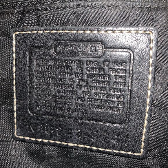 Coach 9741 Black Leather Soho Shoulder Bag, Handbag with Flap & Snap Closure - Picture 16 of 16